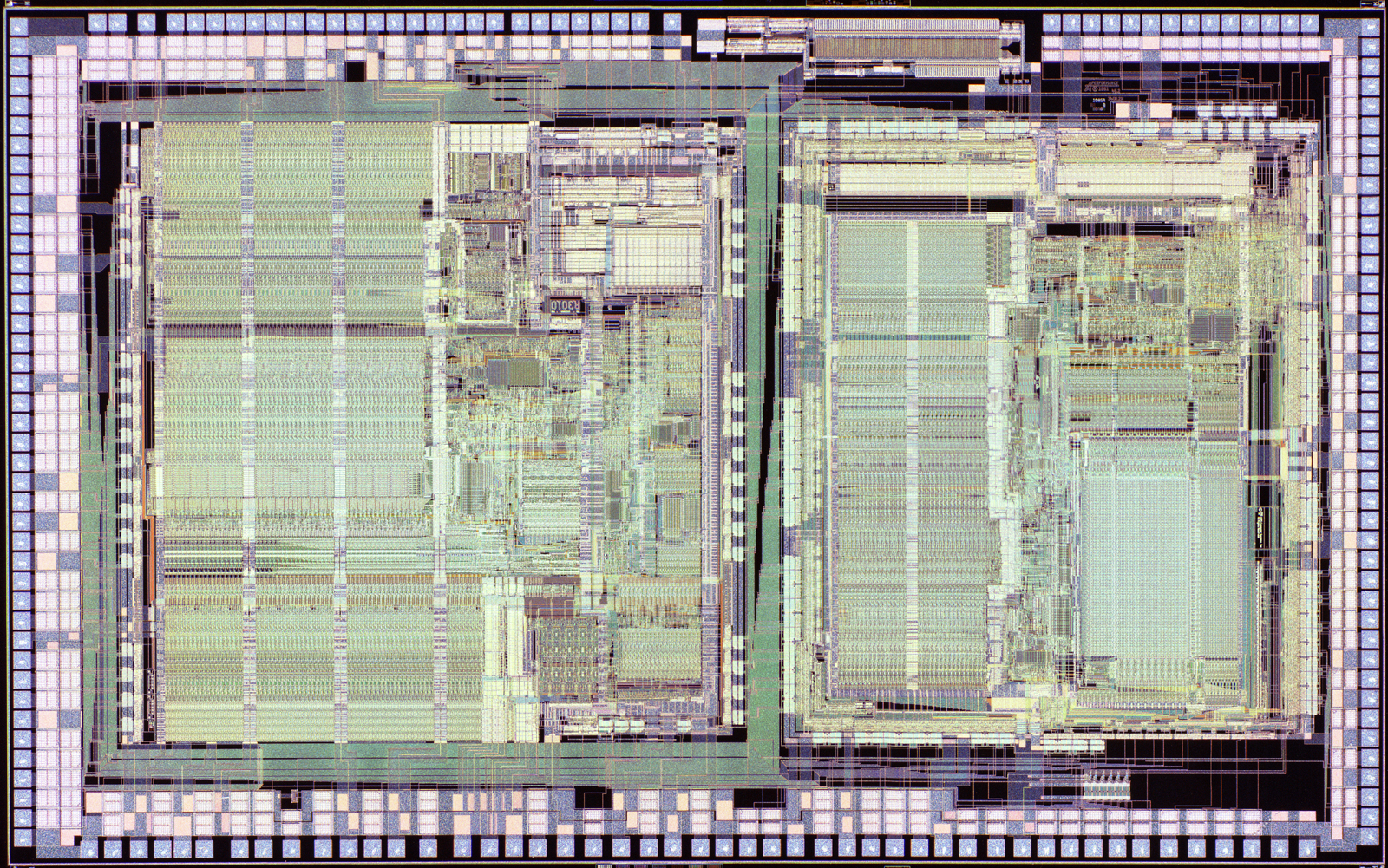Performance Semiconductors PR3400 MIPS microcporessor silicon die Performance Semiconductors PR3400 MIPS microcporessor silicon die